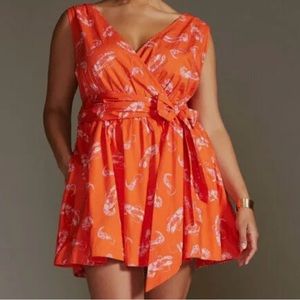 MAEVE FLIRTY WRAP MINI DRESS